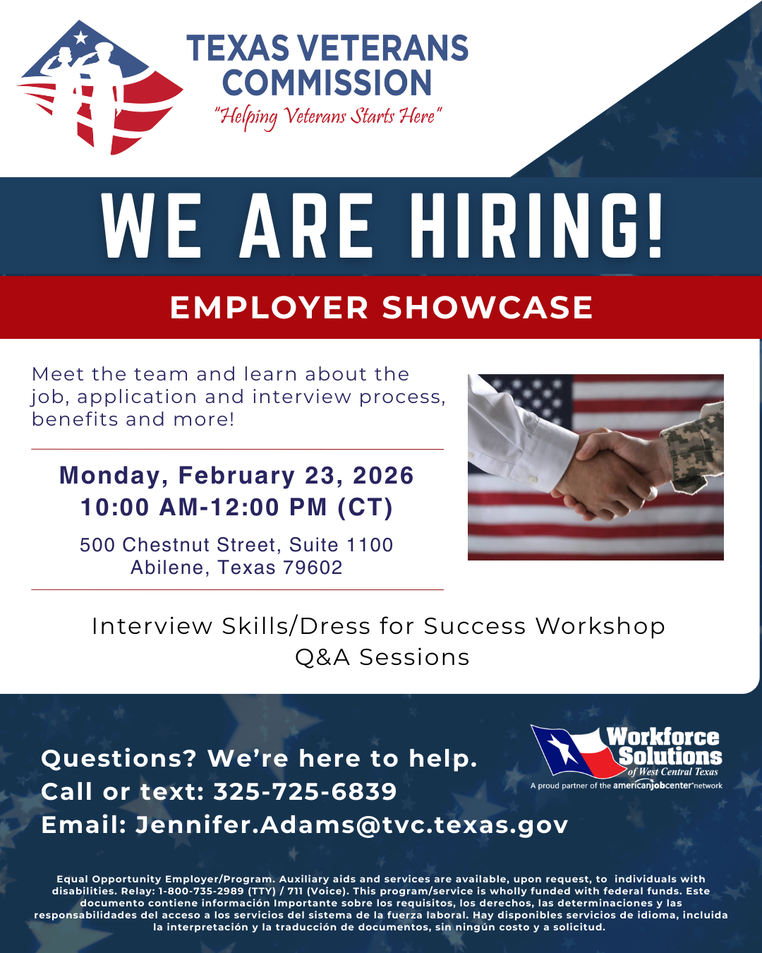 TVC Employer Showcase Flyer